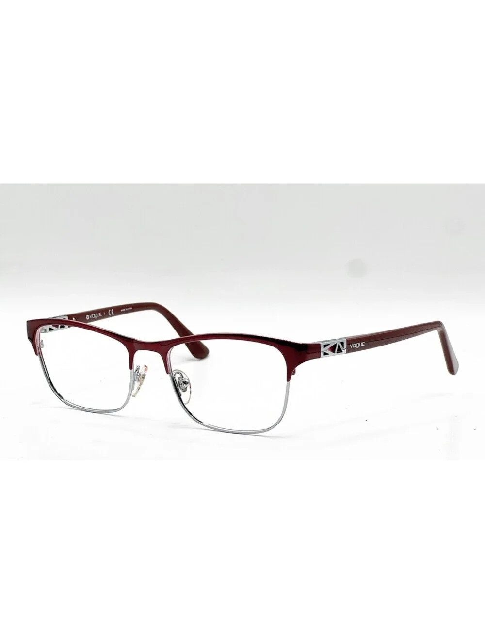 Vogue VO 3996 812 Bordeaux Silver Authentic Eyeglass Frames 53-18